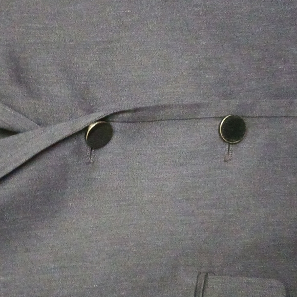 Vince Navy Linen Blend Blazer, Size 10 - Picture 3 of 11